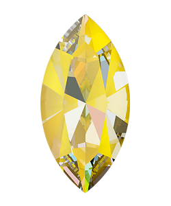 Swarovski 4228 Xilion Navette Fancy Stone 10x5mm Crystal Sunshine DeLite (LacquerPro) (360 Pieces)